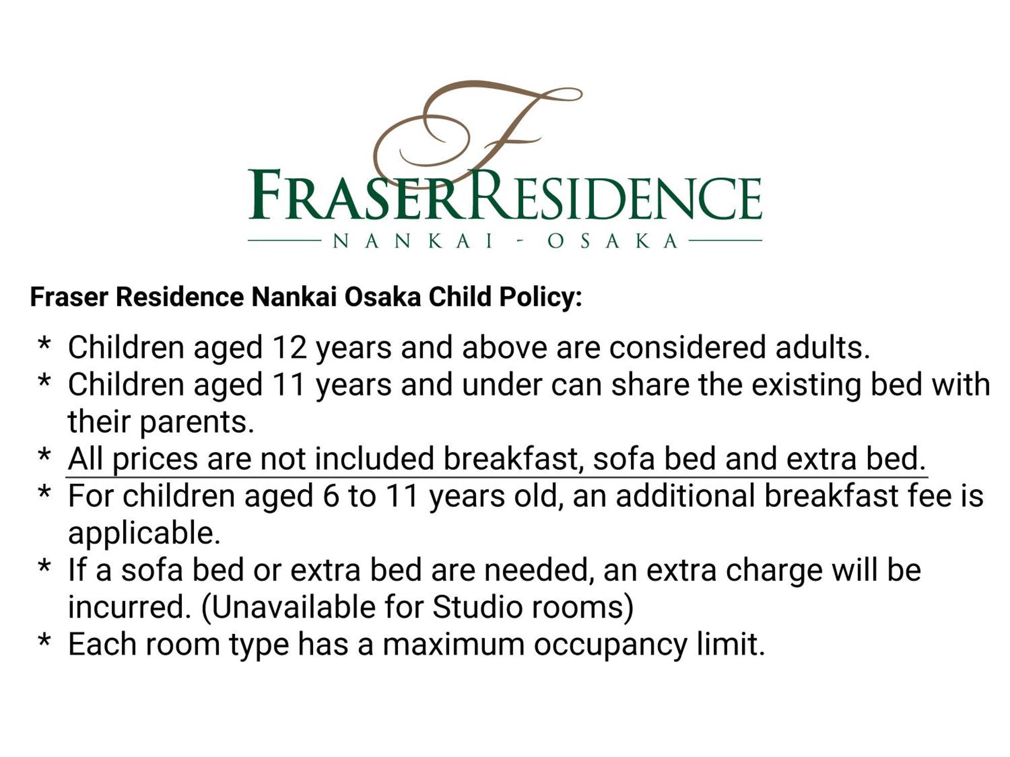 Fraser Residence Nankai Osaka Esterno foto